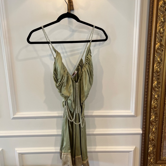 Chloe SS 2005 Runway look 38 Green Silk Dress - Picture 4 of 11